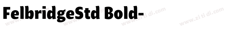 FelbridgeStd Bold字体转换
